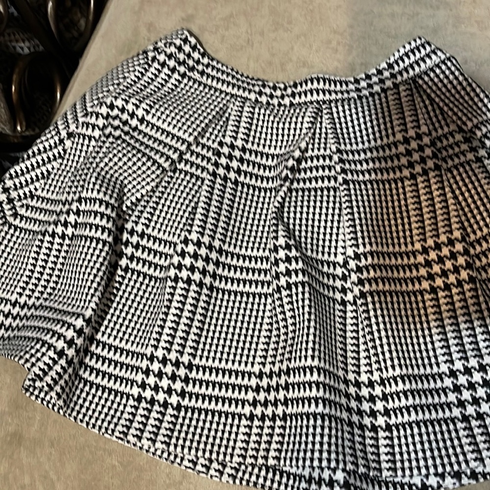 Black Plaid Skirt